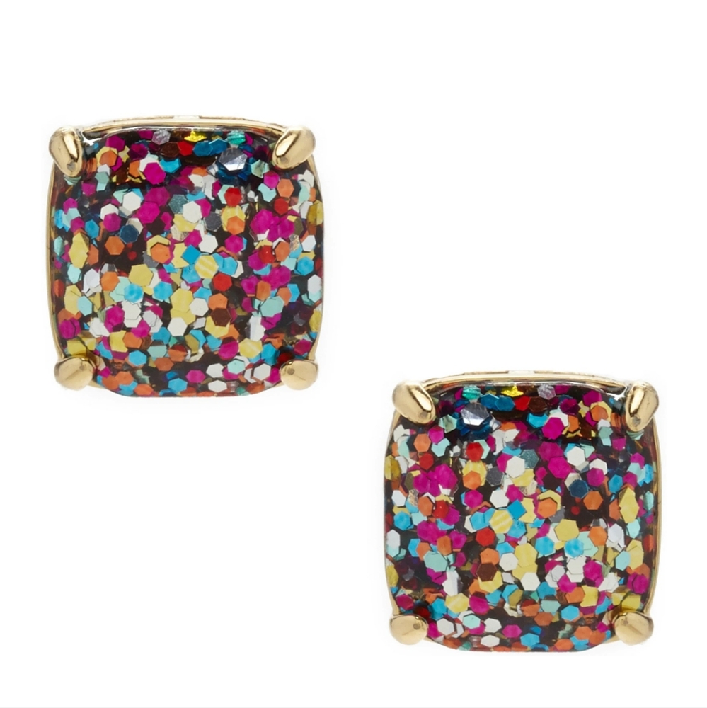 NWT Kate Spade Multicolor Glitter Earrings